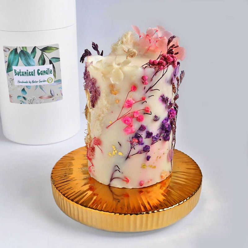 Weihnachtsgeschen das berührt Botanical Candle