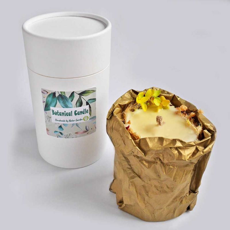 Botanical Candle Unikat Geschenkidee So schön verpackt kommt sie zu Ihnen