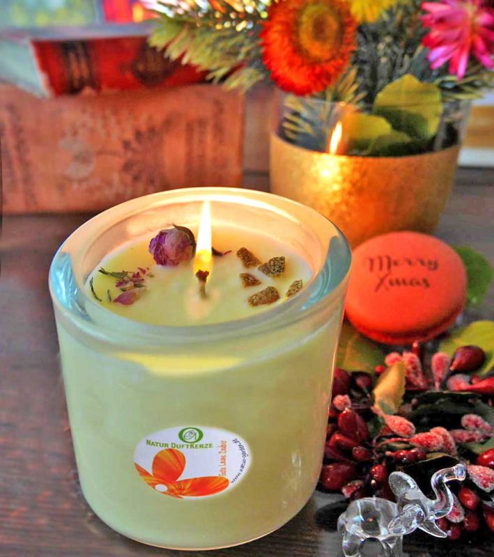 Natur Duftkerze Gute Laune Zauber Geburtstagsgeschenk Idee Natur-Garden