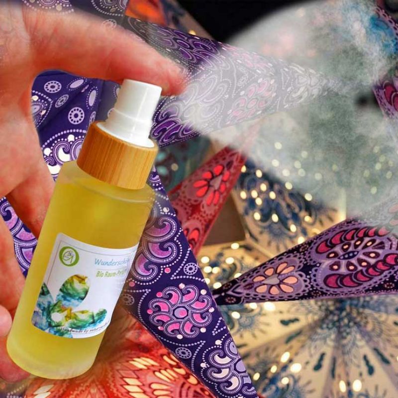 Bio Duftspray "Wunderschön" mit reinen ätherischen Ölen 50 ml