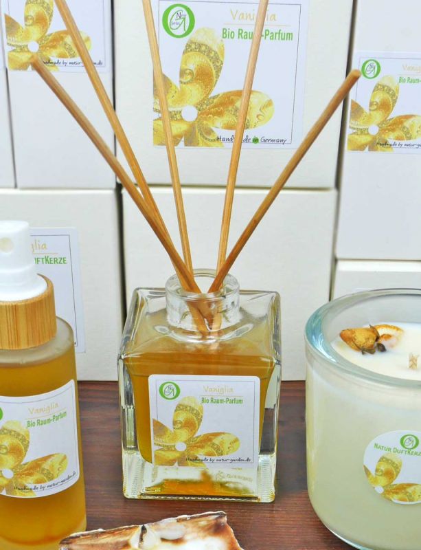 Raum-Parfum Diffuser "Vaniglia"  mit 100% naturreinen ätherischen Ölen 100 ml