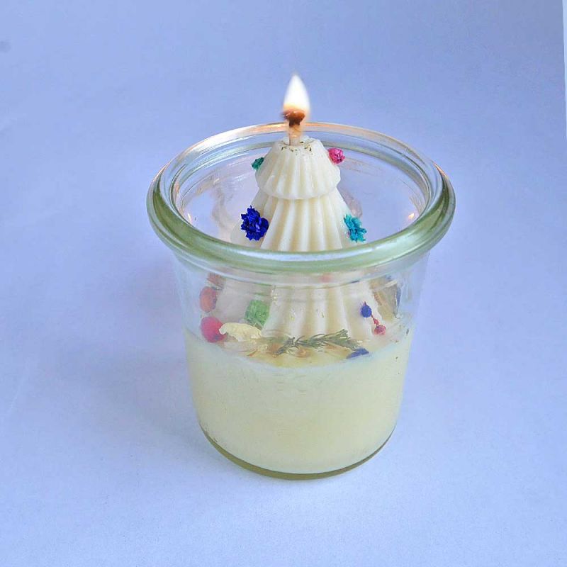 Bedufte deine Weihnachten natürlich Natur Duftkerze Baum