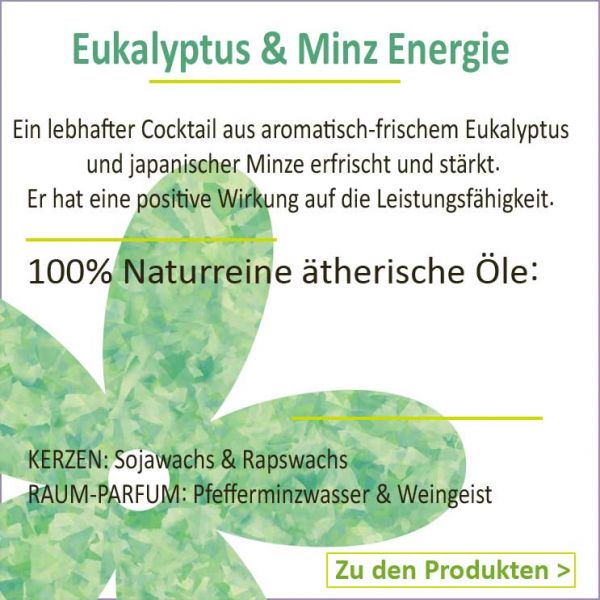 Eukalyptus und Minz Energie Bio Duftkomposition