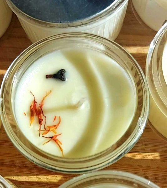 Mini Bio duftkerze Amarettina ideales Mitbringsel