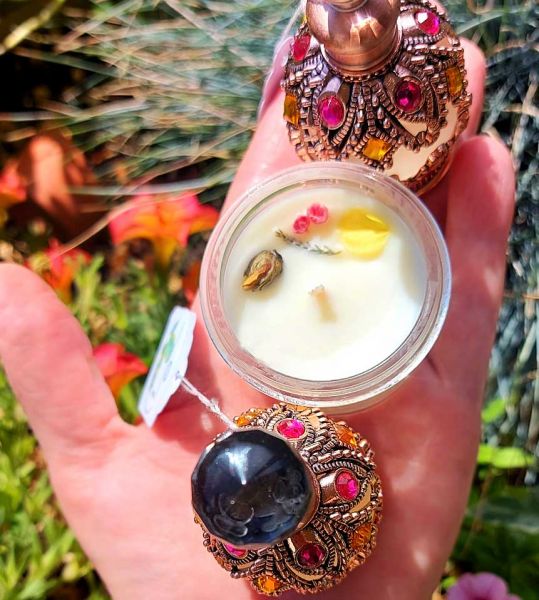 Ein perfektes Mitbringsel Mini Bio Duftkerze